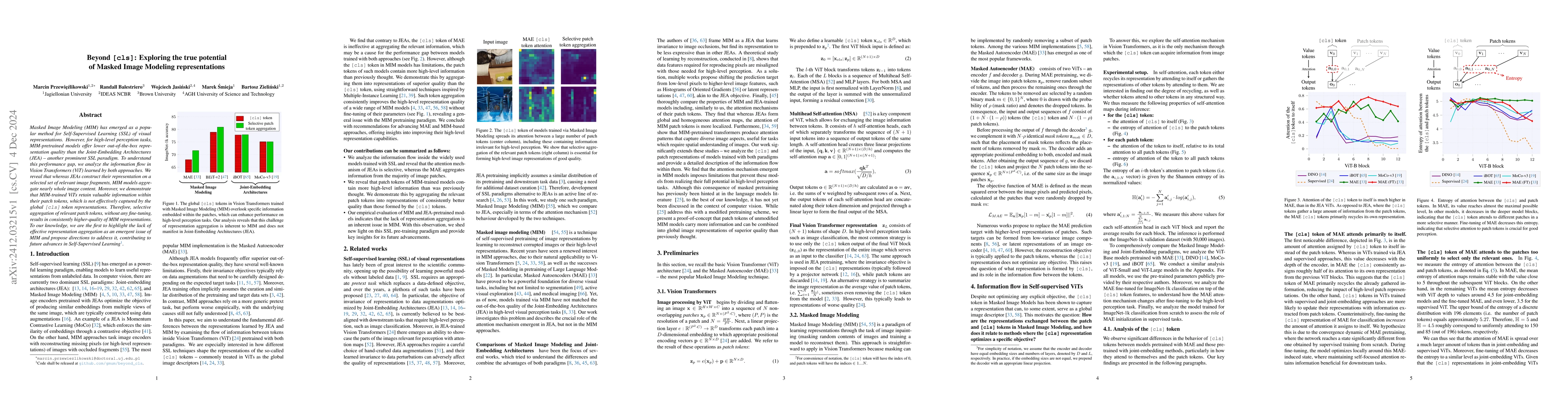 Thumbnail for Beyond [cls]: Exploring the true potential of Masked Image Modeling
  representations