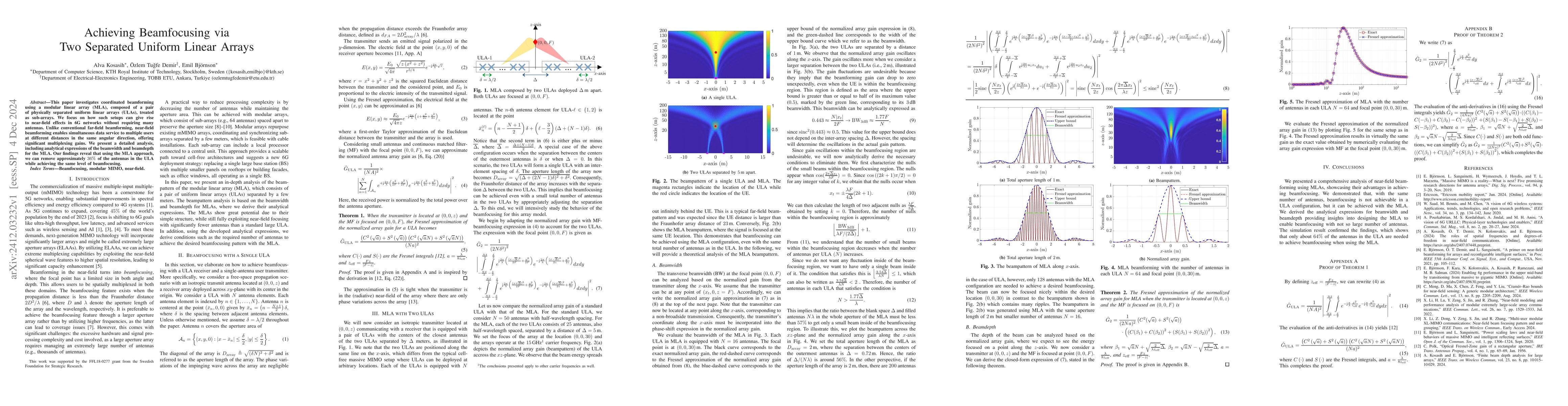 Thumbnail for Achieving Beamfocusing via Two Separated Uniform Linear Arrays