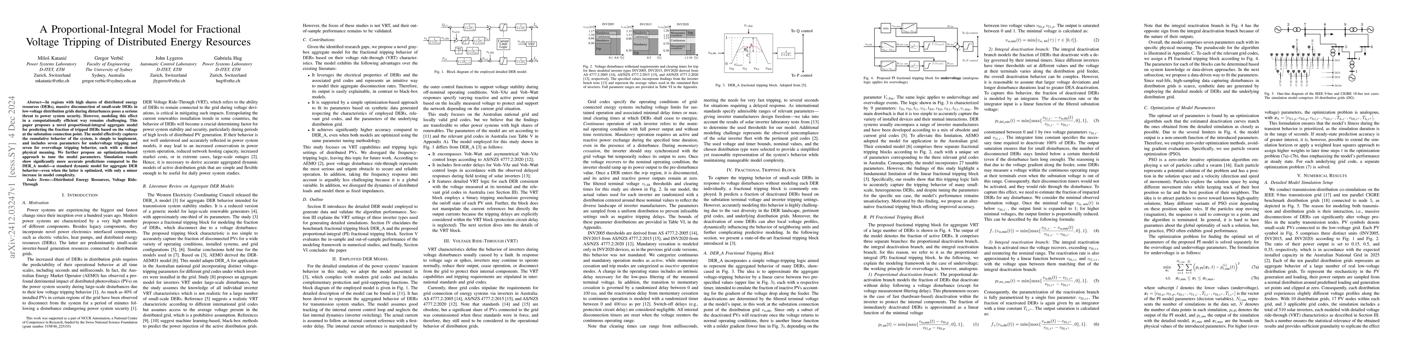 Thumbnail for A Proportional-Integral Model for Fractional Voltage Tripping of
  Distributed Energy Resources