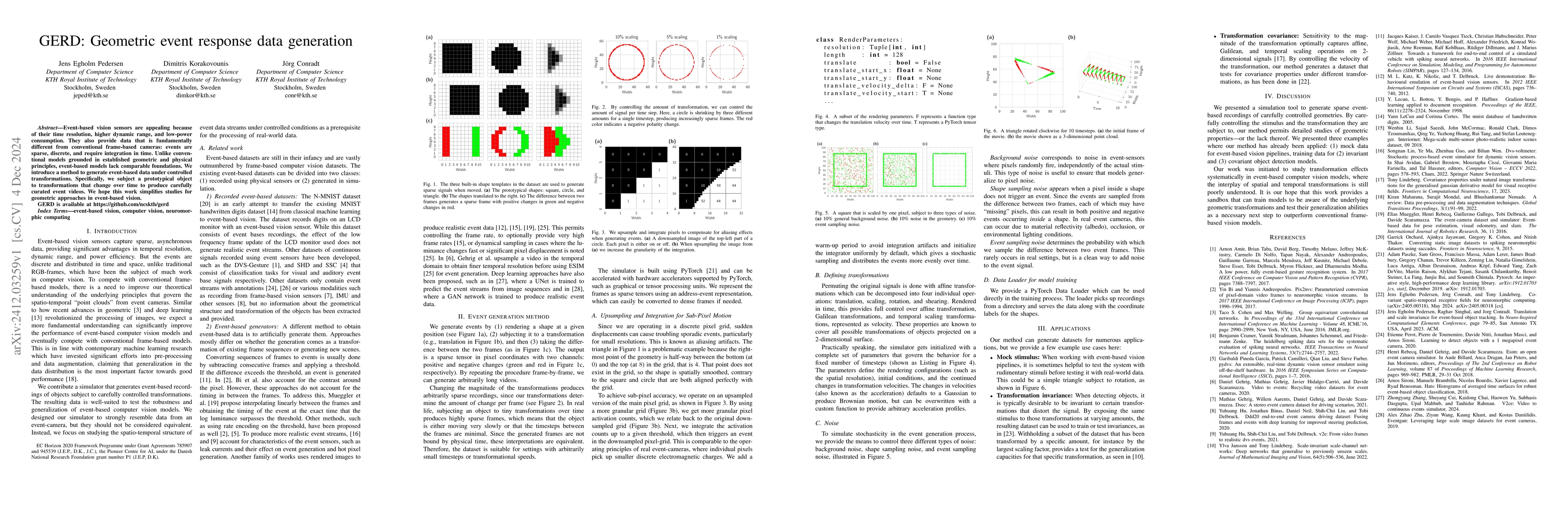 Thumbnail for GERD: Geometric event response data generation