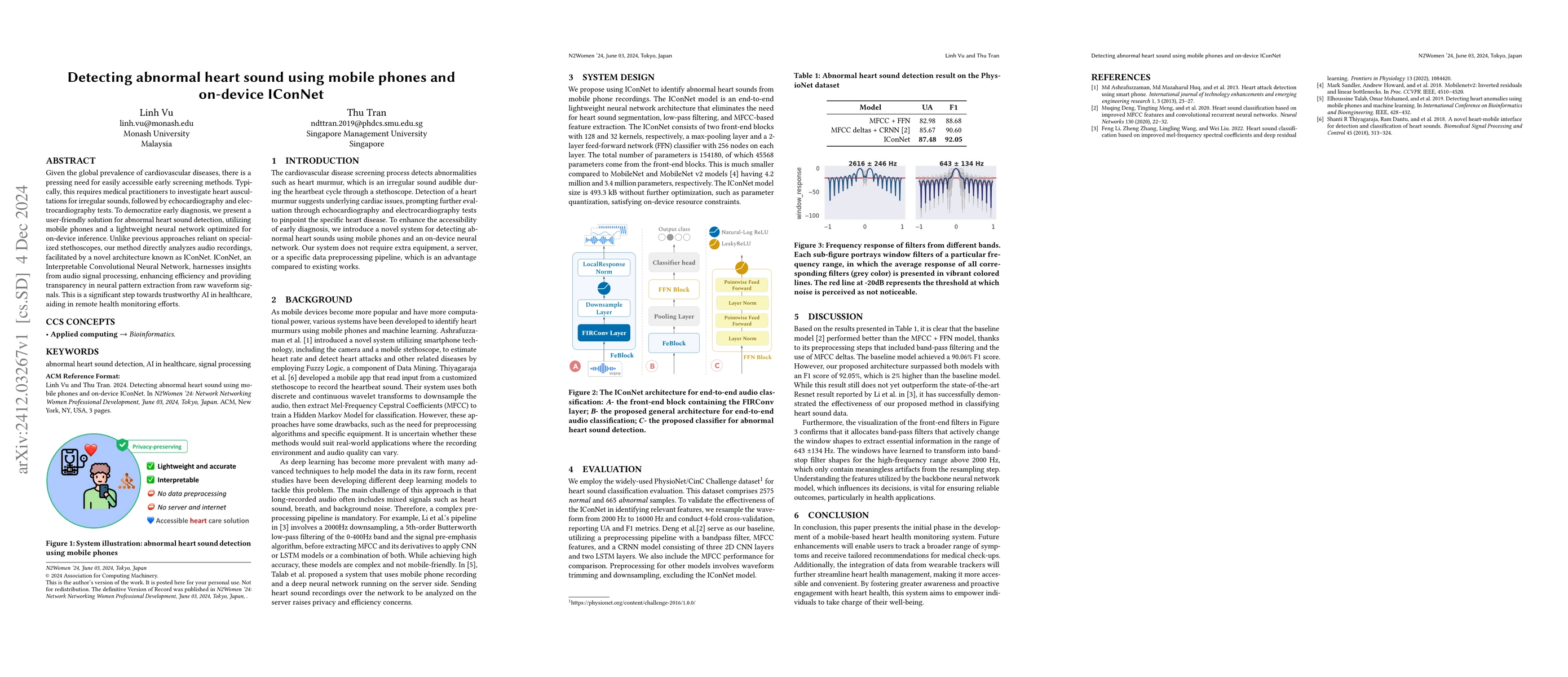 Thumbnail for Detecting abnormal heart sound using mobile phones and on-device IConNet