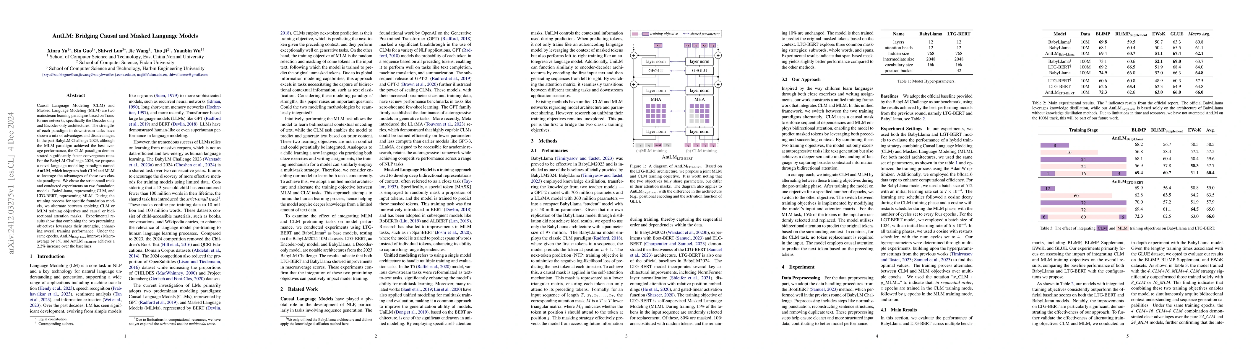 Thumbnail for AntLM: Bridging Causal and Masked Language Models