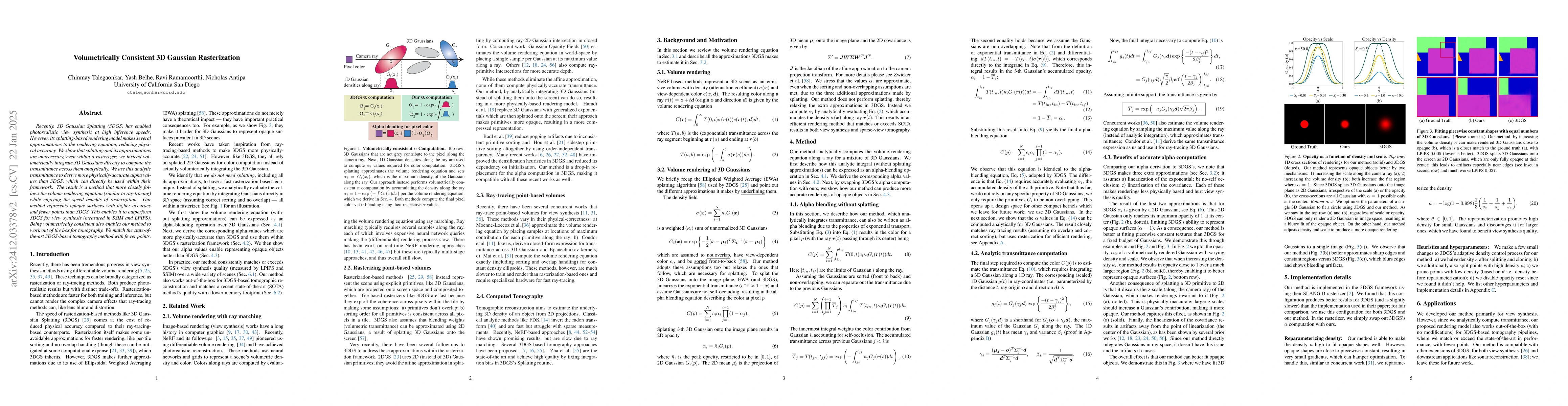 Thumbnail for Volumetrically Consistent 3D Gaussian Rasterization