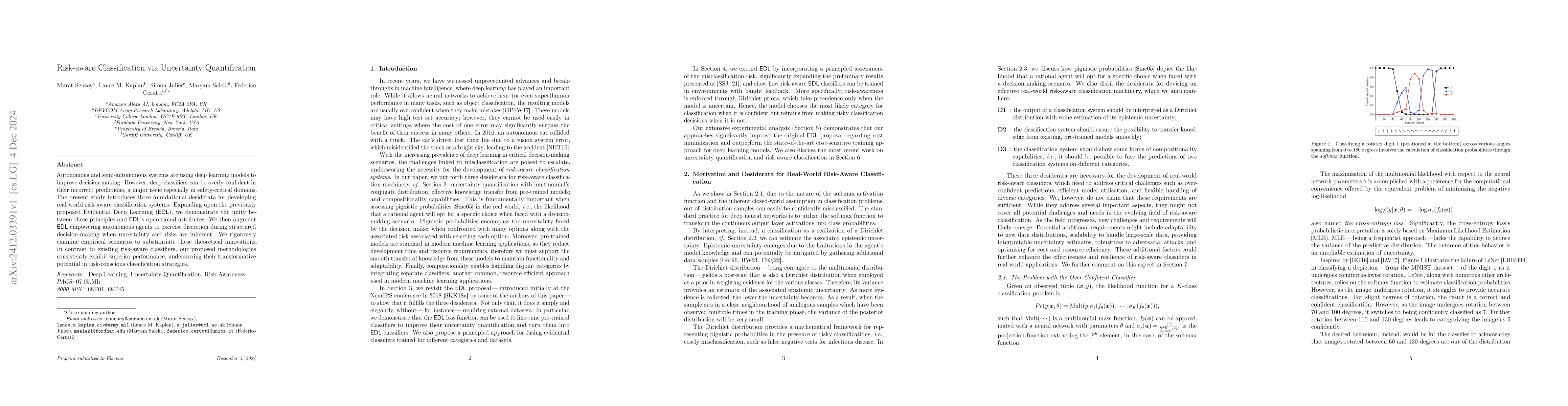 Thumbnail for Risk-aware Classification via Uncertainty Quantification