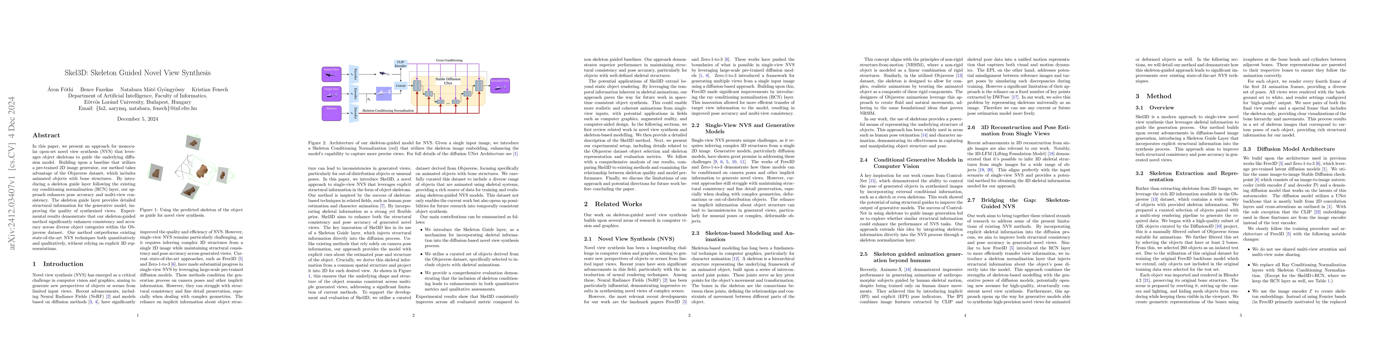 Thumbnail for Skel3D: Skeleton Guided Novel View Synthesis