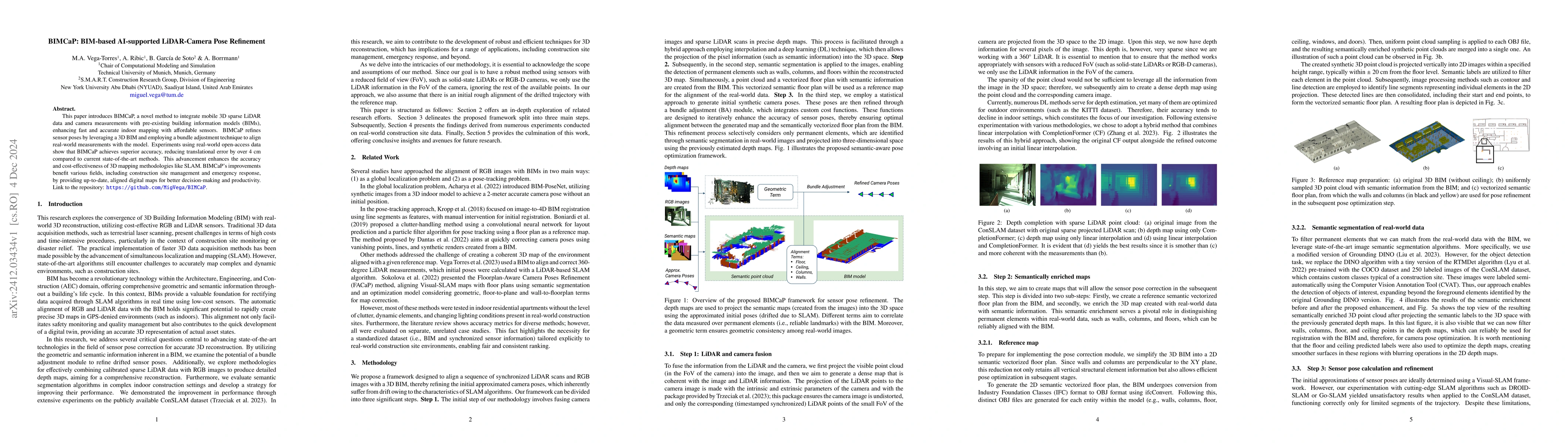 Thumbnail for BIMCaP: BIM-based AI-supported LiDAR-Camera Pose Refinement