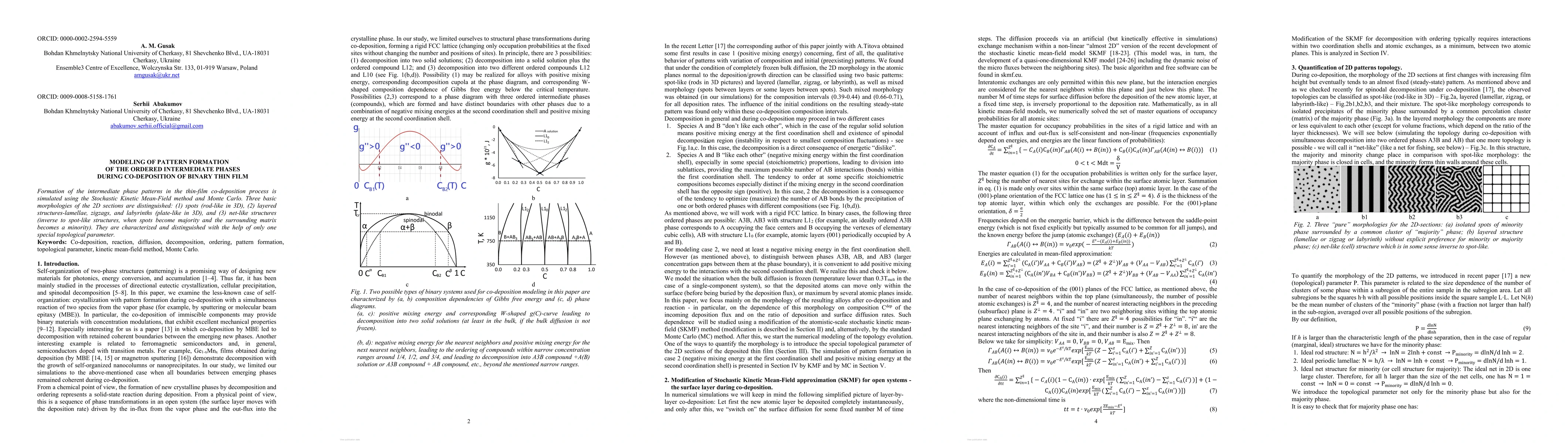 Thumbnail for Modeling of pattern formation of the ordered intermediate phases during
  co-deposition of binary thin film