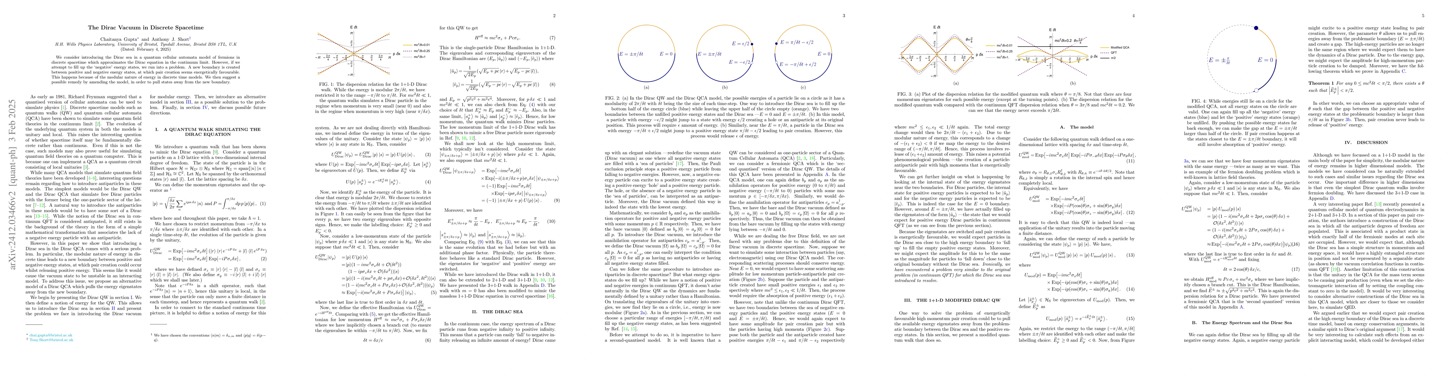 Thumbnail for The Dirac Vacuum in Discrete Spacetime