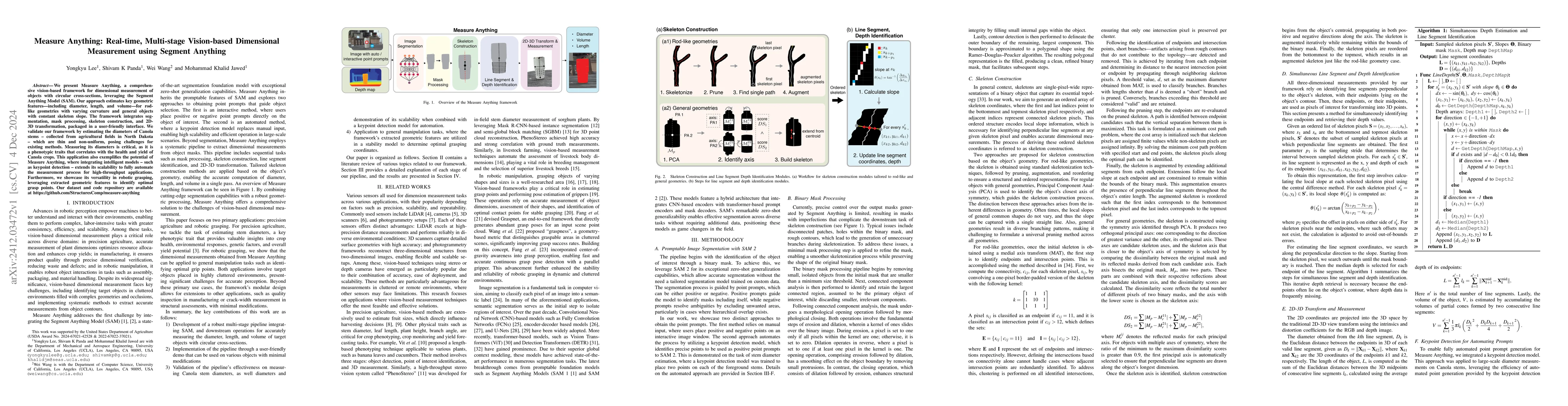 Thumbnail for Measure Anything: Real-time, Multi-stage Vision-based Dimensional
  Measurement using Segment Anything