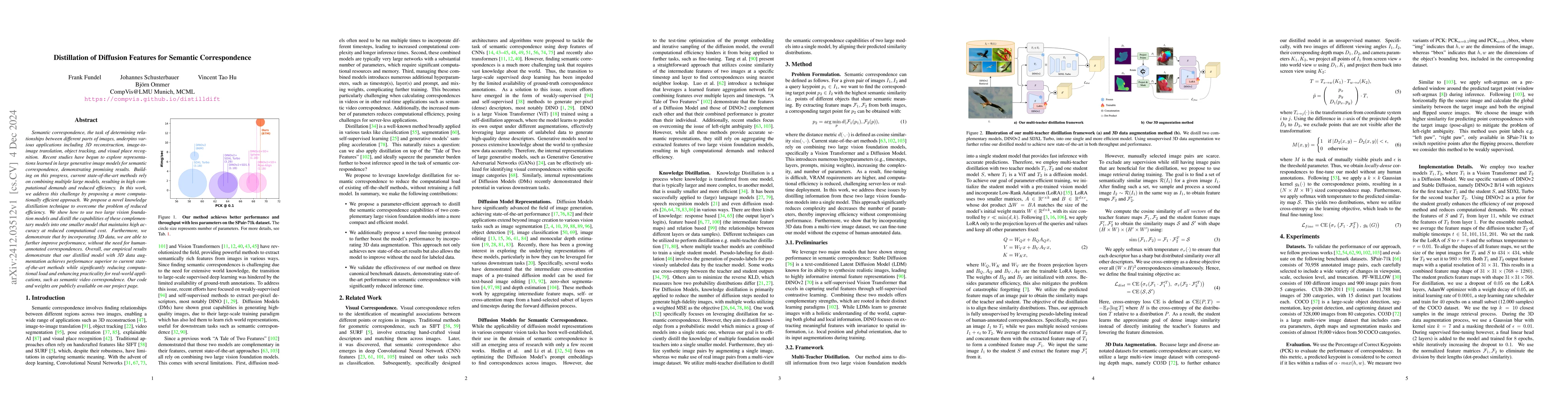Thumbnail for Distillation of Diffusion Features for Semantic Correspondence