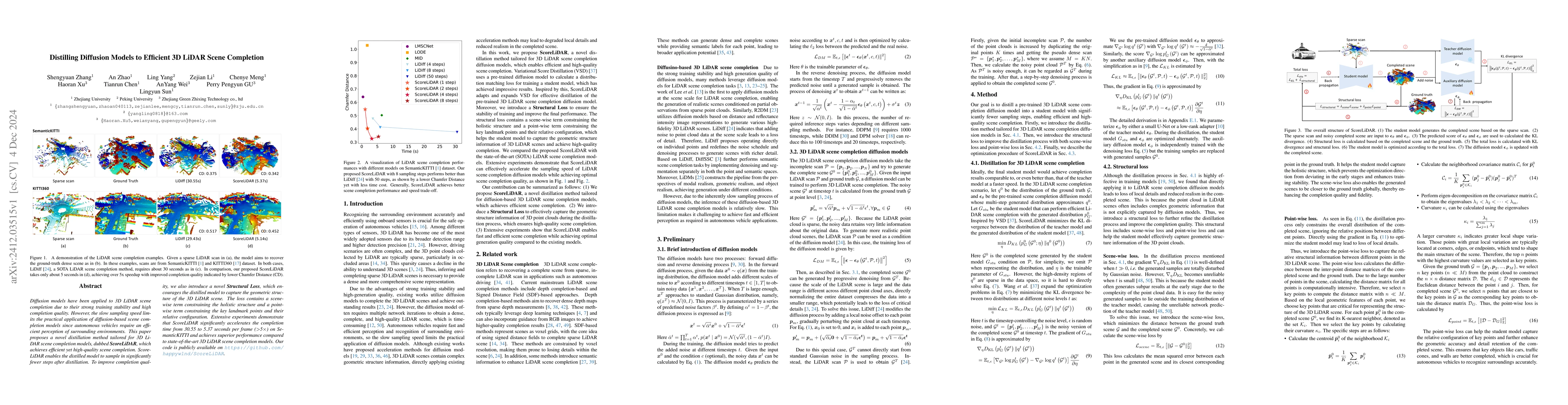 Thumbnail for Distilling Diffusion Models to Efficient 3D LiDAR Scene Completion