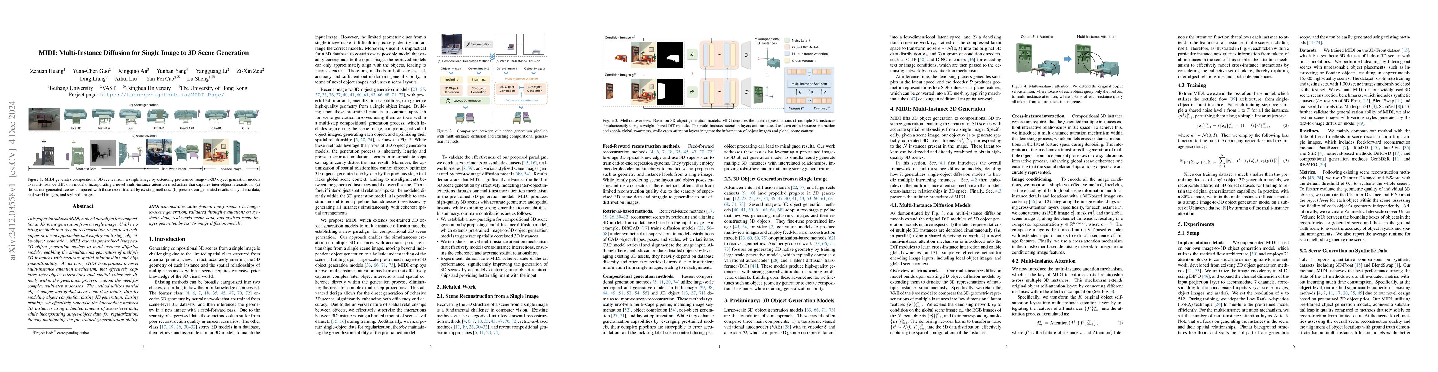 Thumbnail for MIDI: Multi-Instance Diffusion for Single Image to 3D Scene Generation