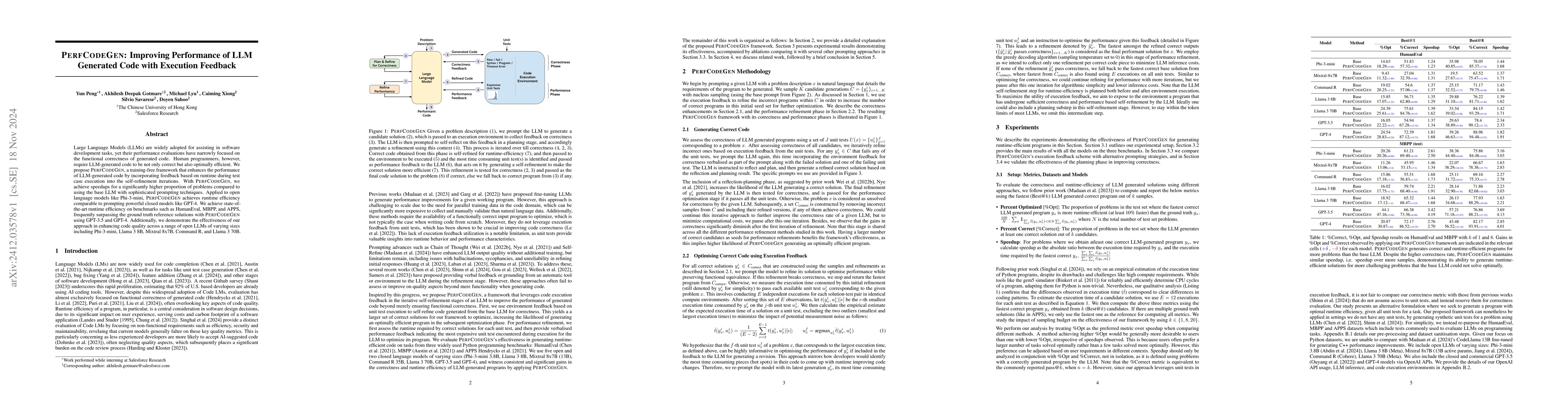 Thumbnail for PerfCodeGen: Improving Performance of LLM Generated Code with Execution
  Feedback