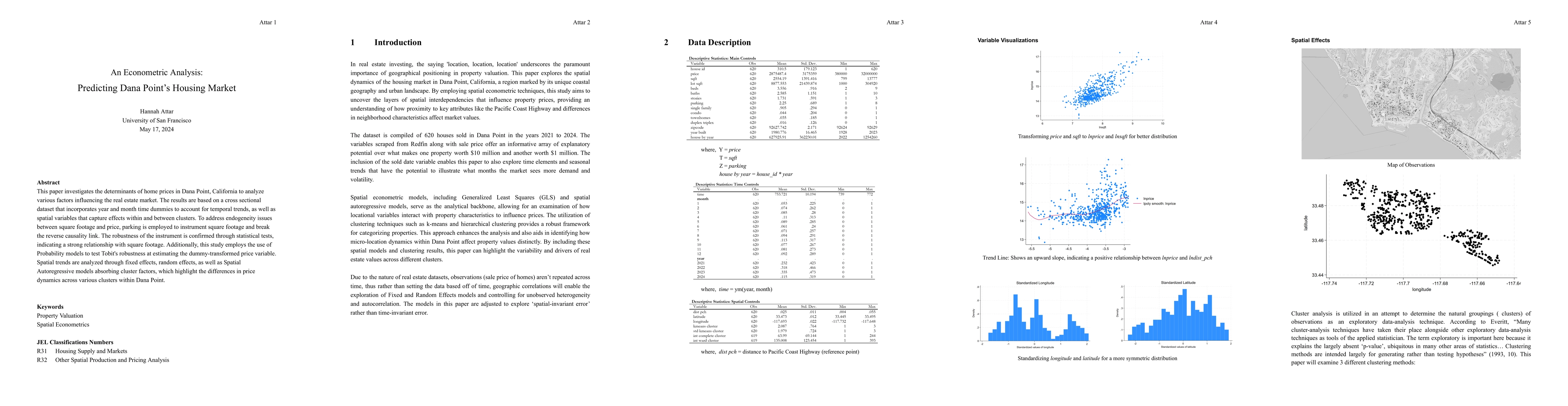 Thumbnail for Spatial Econometric Analysis of Dana Point's Housing Market