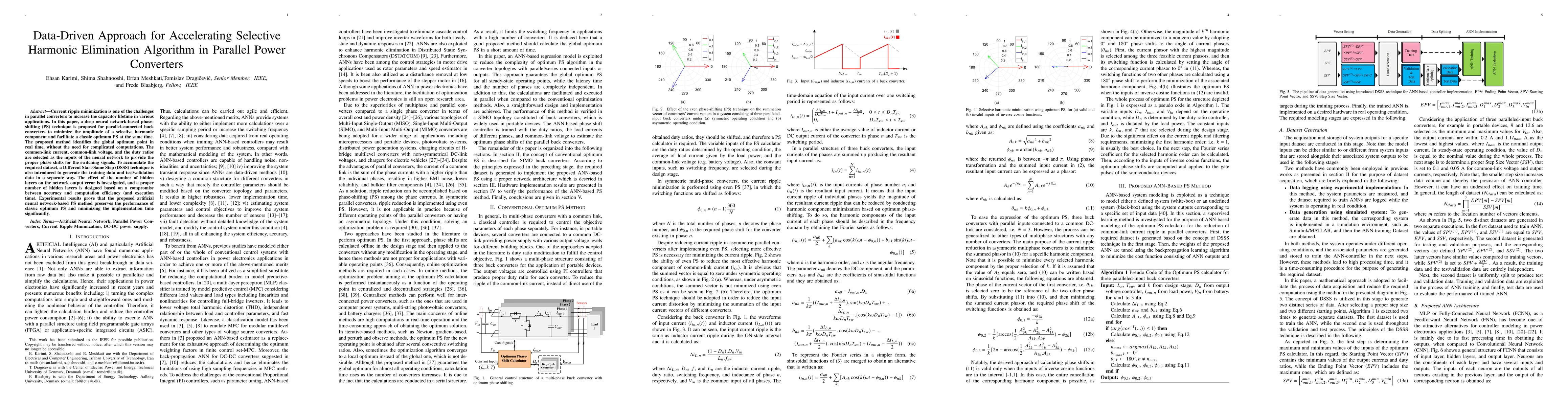 Thumbnail for Data-Driven Approach for Accelerating Selective Harmonic Elimination
  Algorithm in Parallel Power Converters