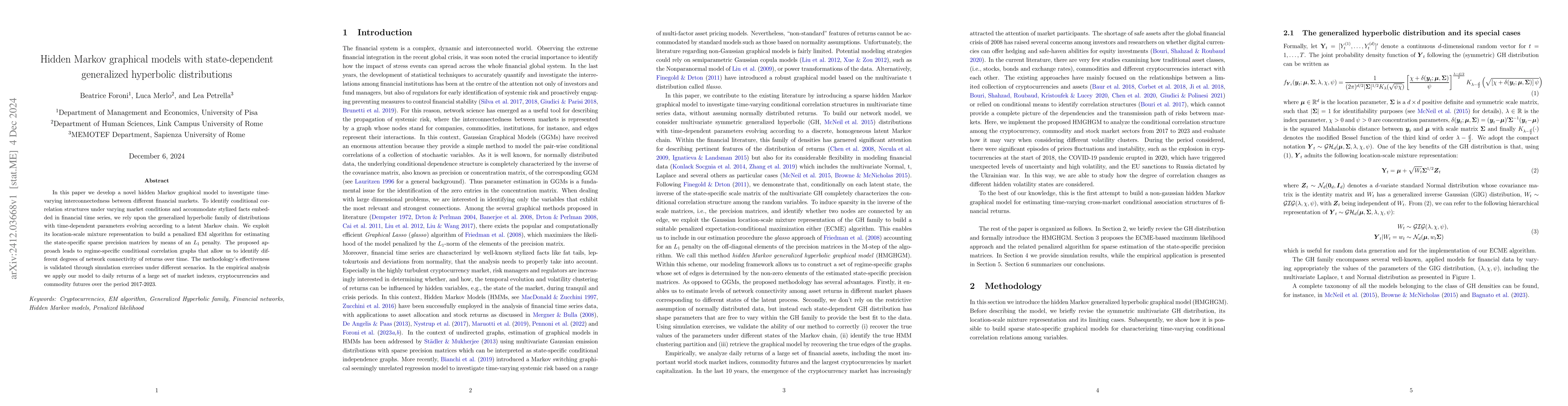 Thumbnail for Hidden Markov graphical models with state-dependent generalized
  hyperbolic distributions