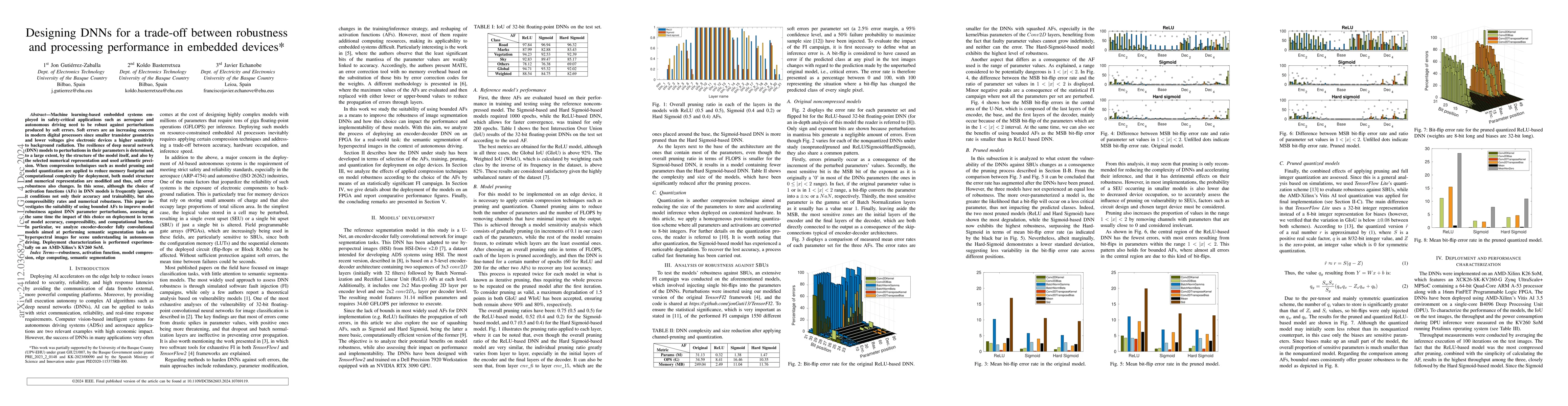 Thumbnail for Designing DNNs for a trade-off between robustness and processing
  performance in embedded devices