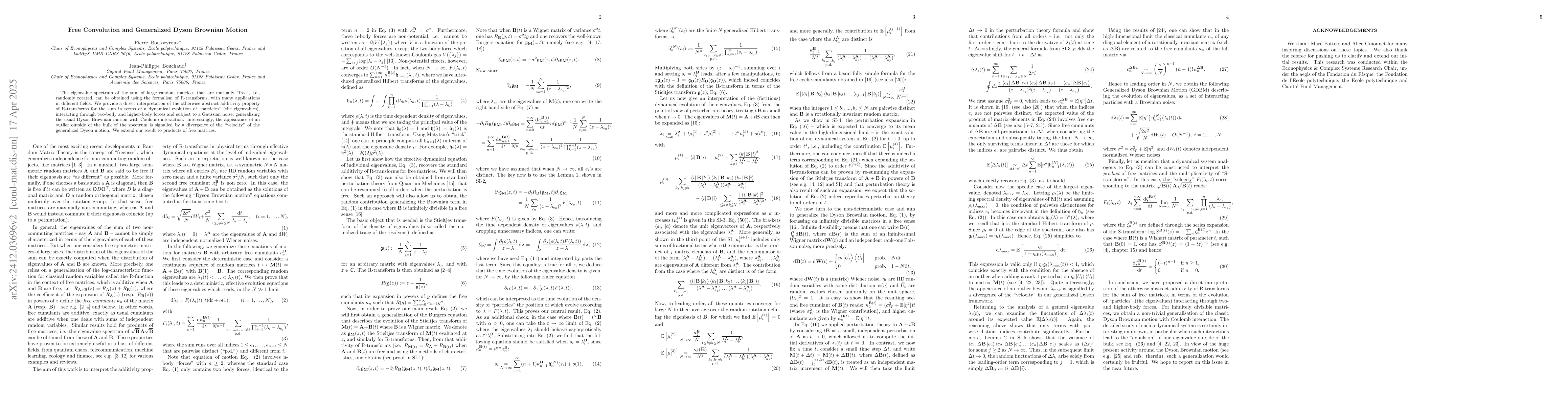 Thumbnail for An Interacting Particle System Interpretation of Free Convolution