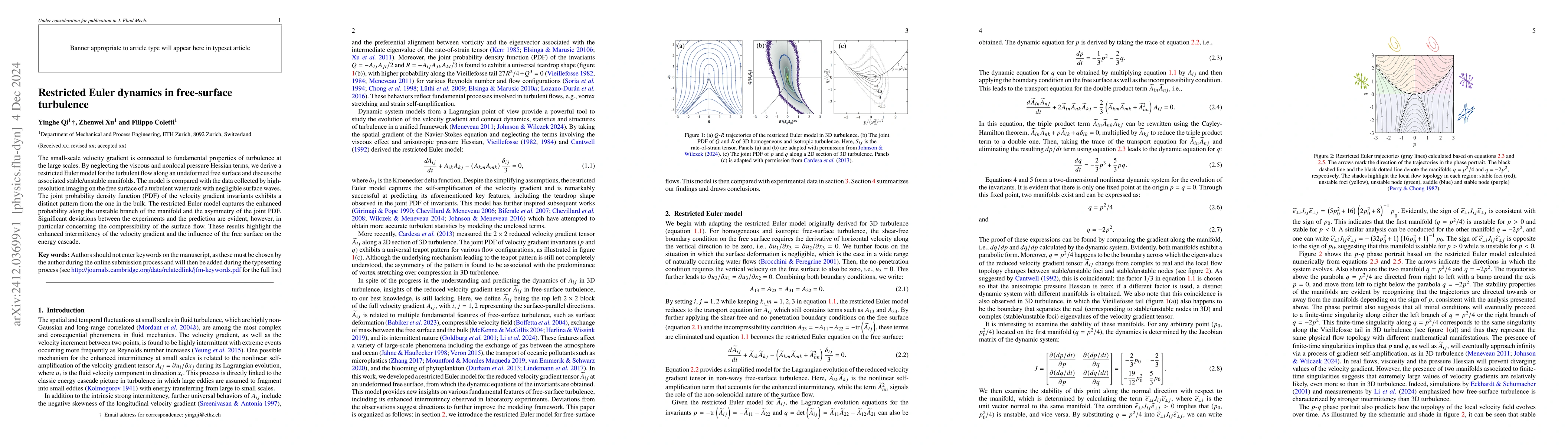 Thumbnail for Restricted Euler dynamics in free-surface turbulence