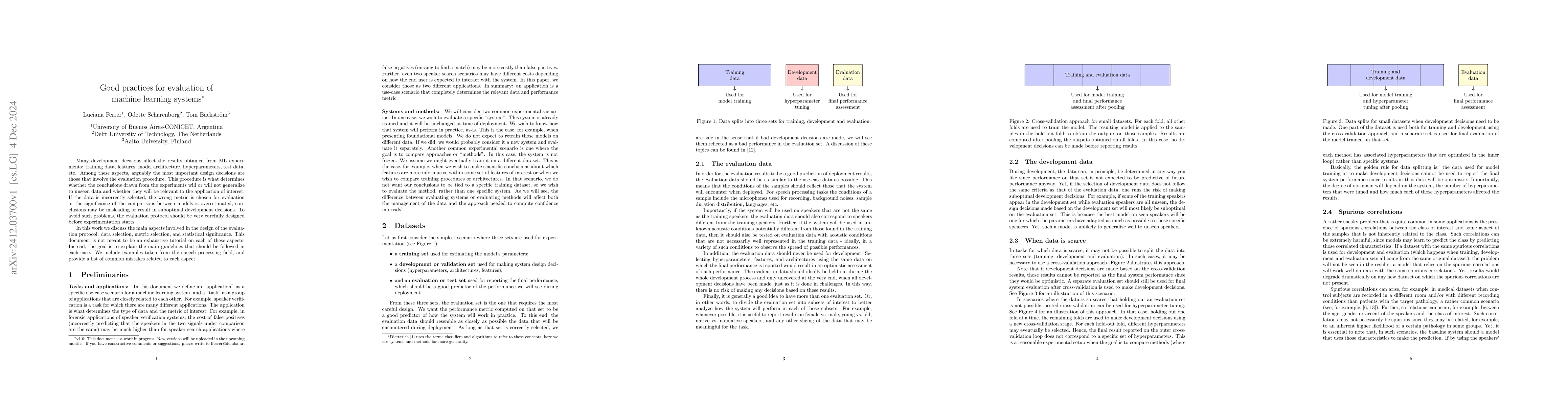 Thumbnail for Good practices for evaluation of machine learning systems