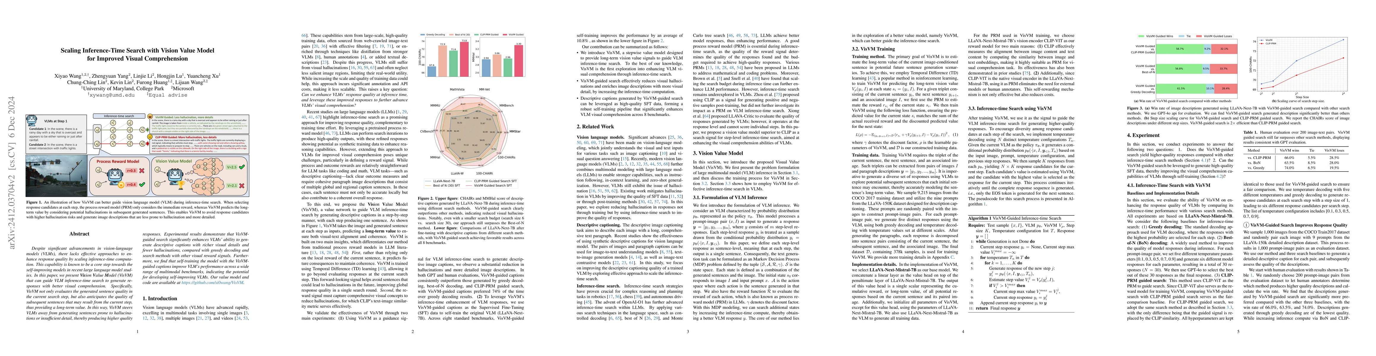 Thumbnail for Scaling Inference-Time Search with Vision Value Model for Improved
  Visual Comprehension
