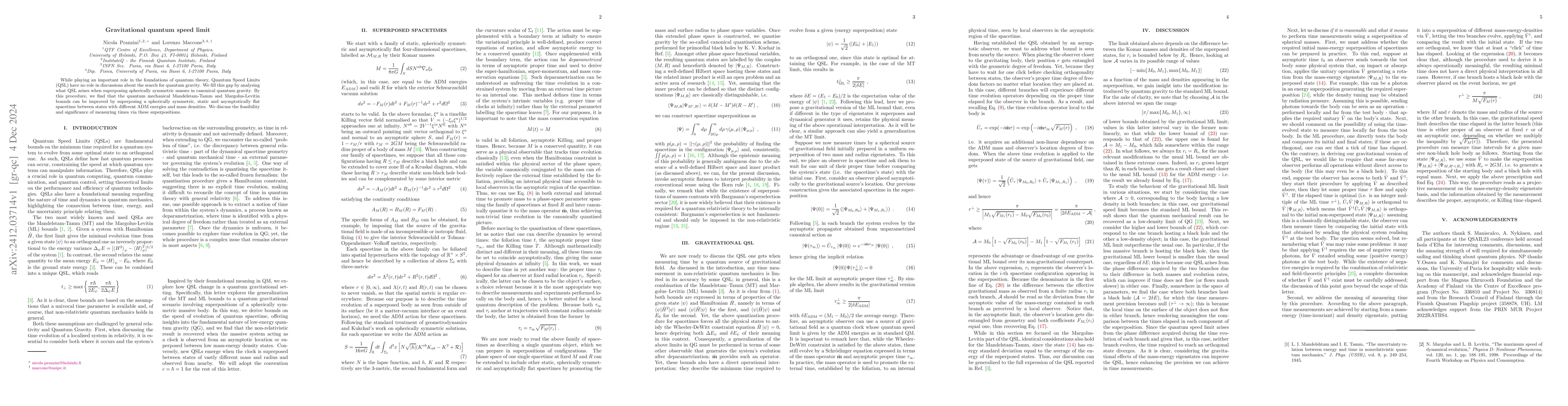 Thumbnail for Gravitational quantum speed limit