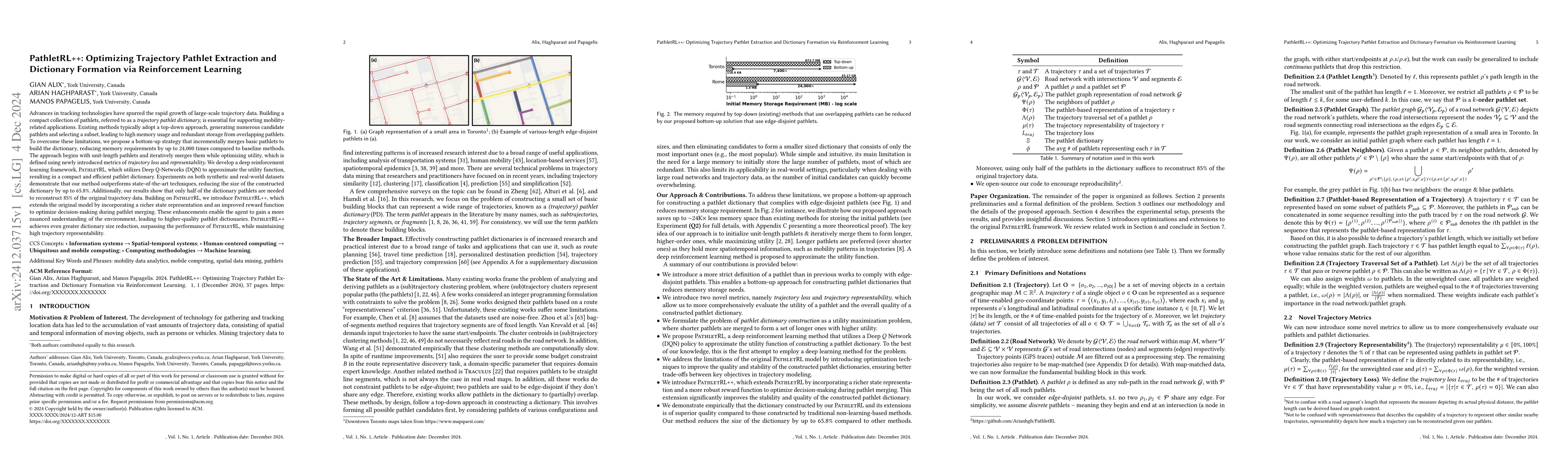 Thumbnail for PathletRL++: Optimizing Trajectory Pathlet Extraction and Dictionary
  Formation via Reinforcement Learning