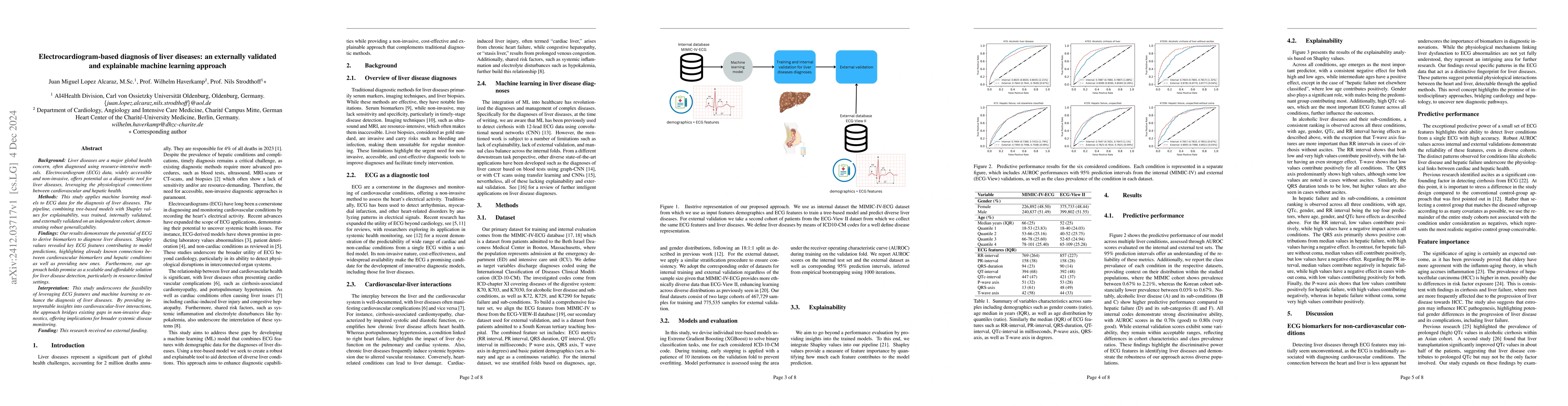 Thumbnail for Electrocardiogram-based diagnosis of liver diseases: an externally
  validated and explainable machine learning approach