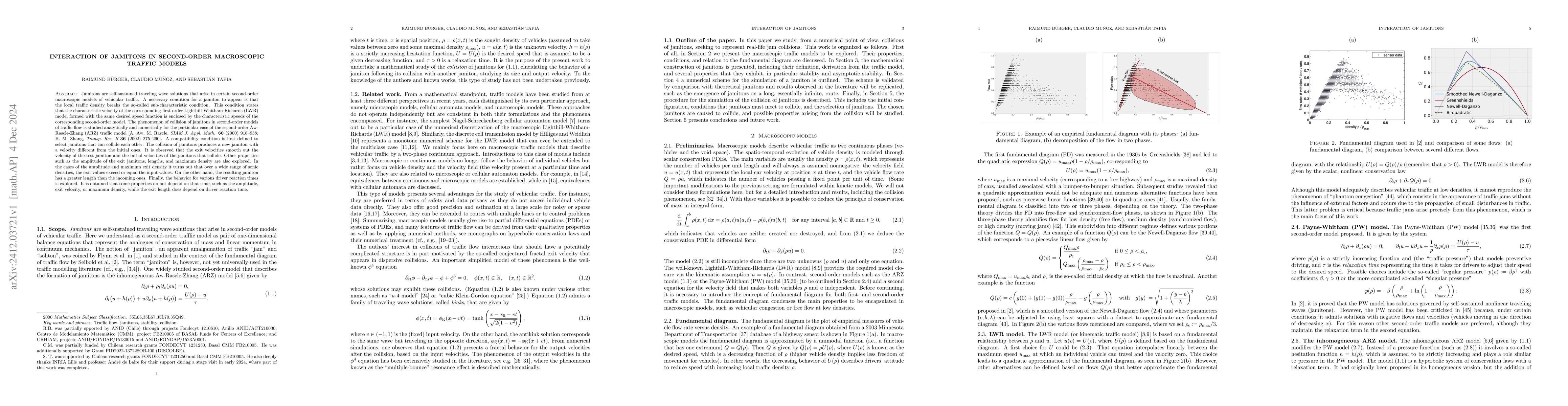 Thumbnail for Interaction of jamitons in second-order macroscopic traffic models