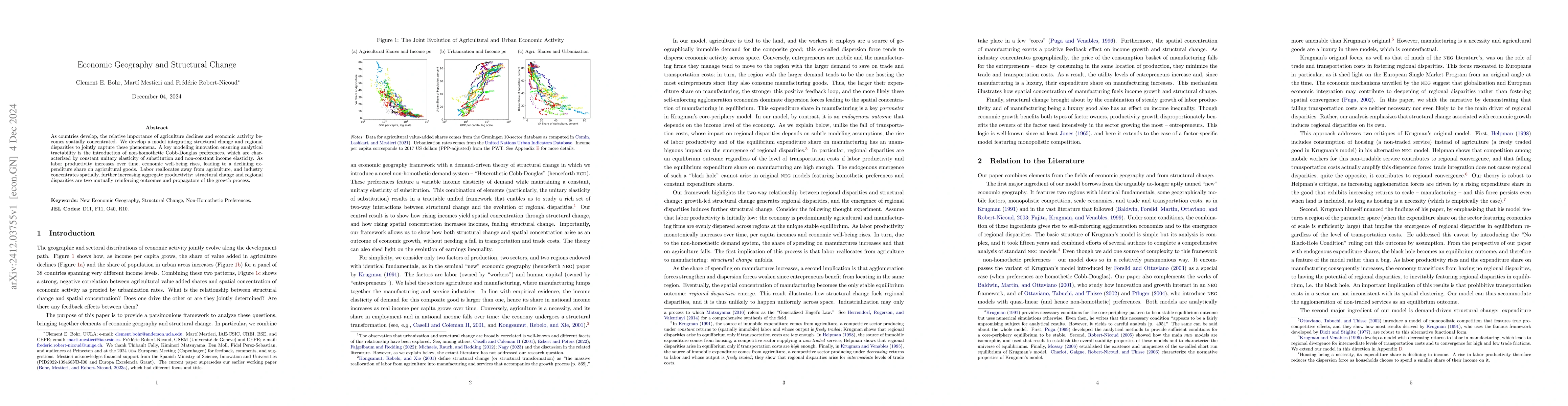 Thumbnail for Economic Geography and Structural Change