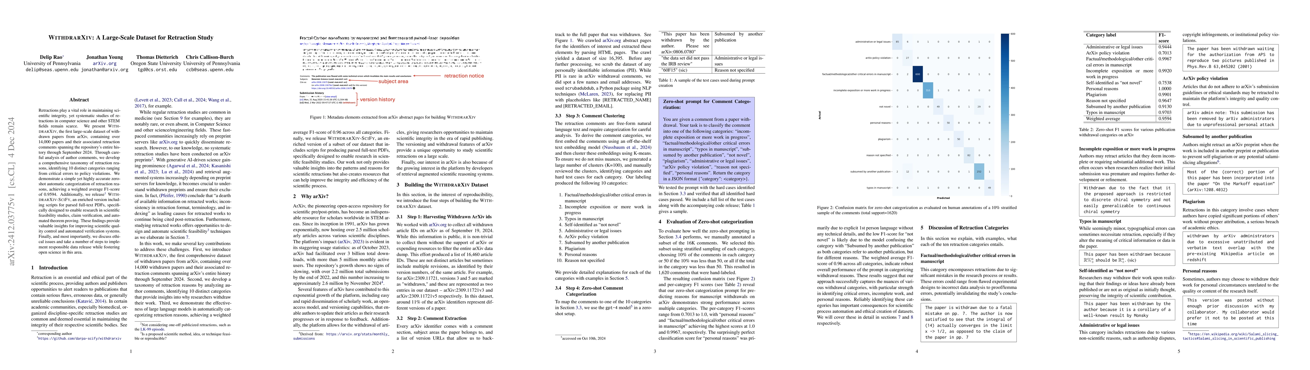 Thumbnail for WithdrarXiv: A Large-Scale Dataset for Retraction Study