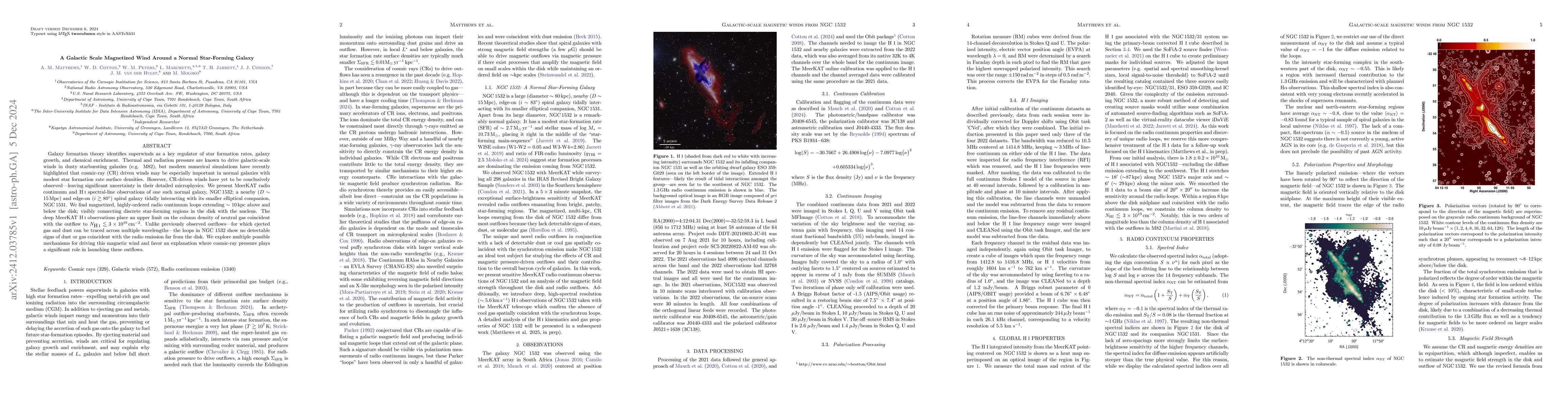 Thumbnail for A Galactic Scale Magnetized Wind Around a Normal Star-Forming Galaxy
