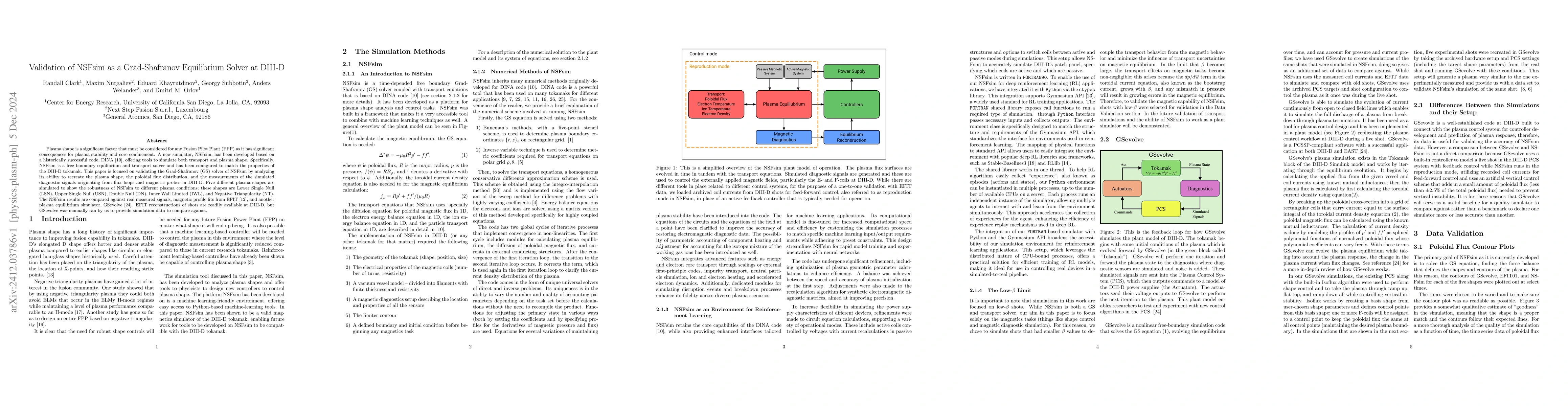 Thumbnail for Validation of NSFsim as a Grad-Shafranov Equilibrium Solver at DIII-D