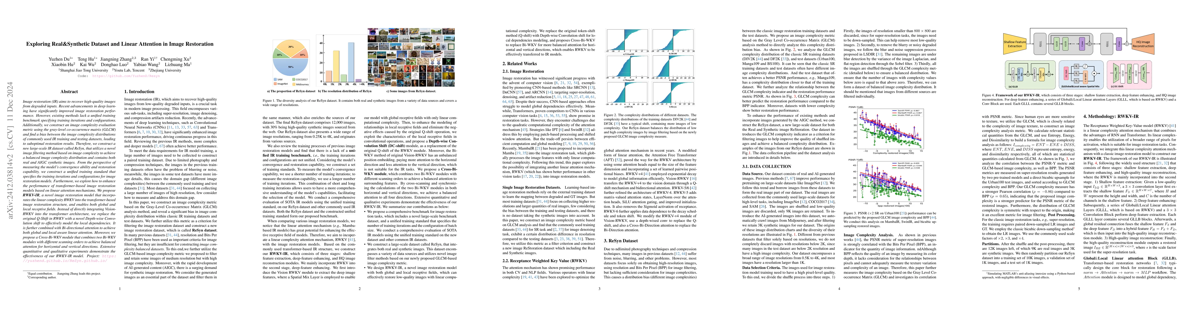 Thumbnail for Exploring Real&Synthetic Dataset and Linear Attention in Image
  Restoration