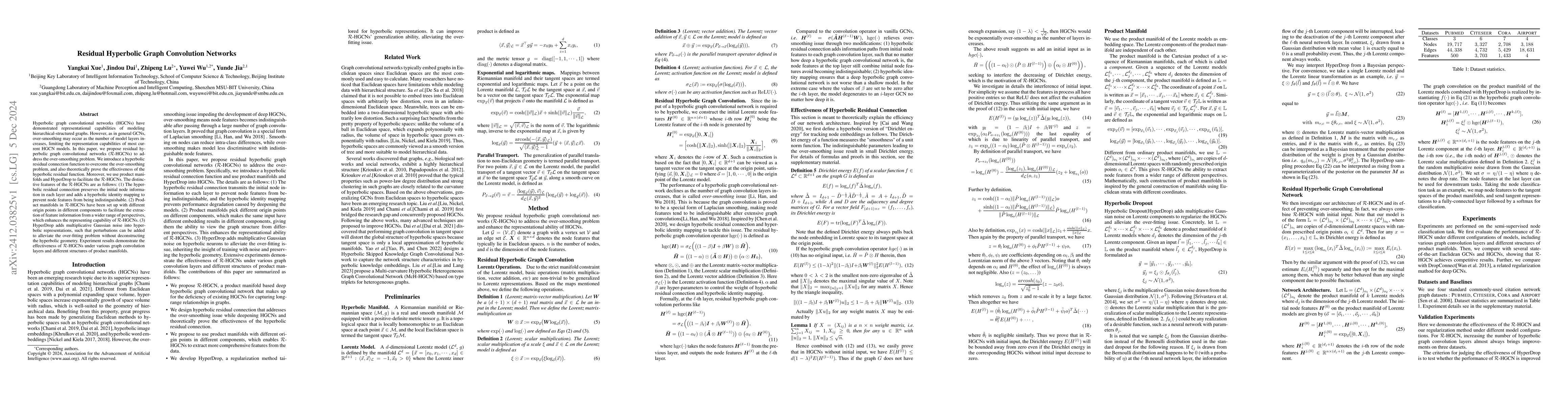 Thumbnail for Residual Hyperbolic Graph Convolution Networks