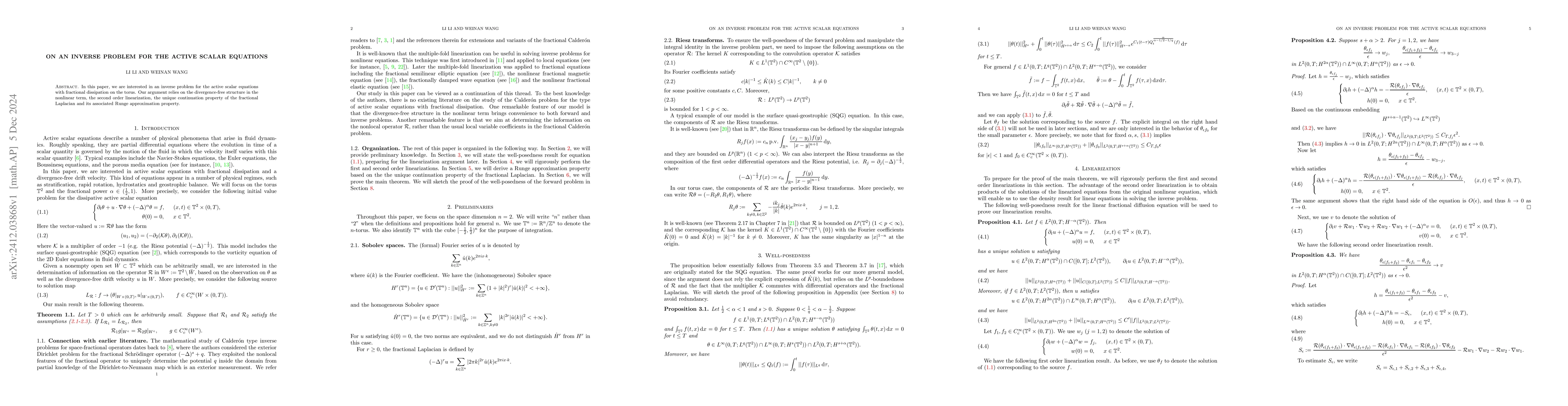 Thumbnail for On an inverse problem for the active scalar equations