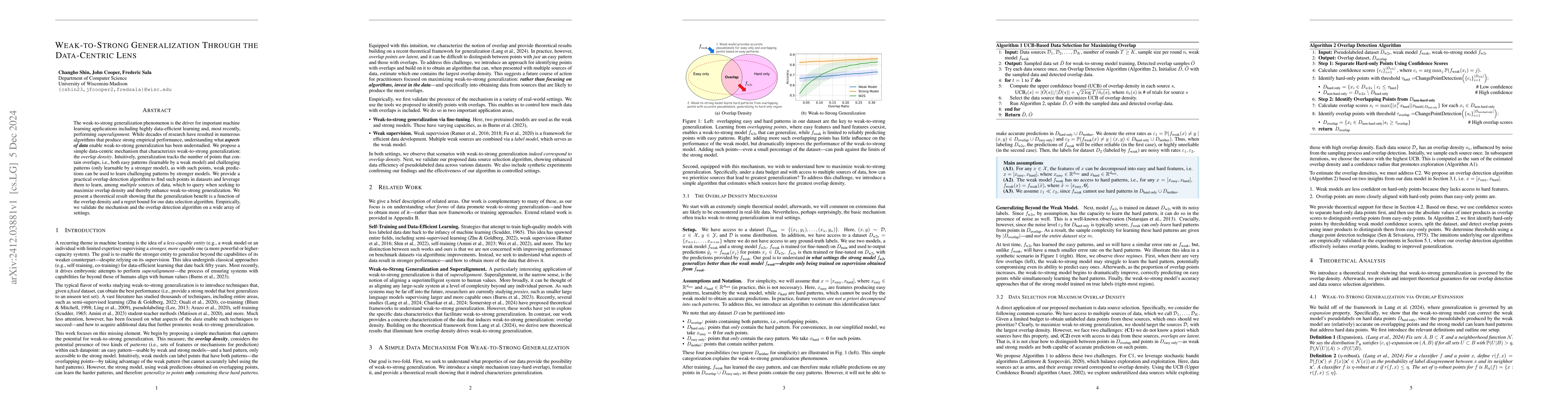 Thumbnail for Weak-to-Strong Generalization Through the Data-Centric Lens