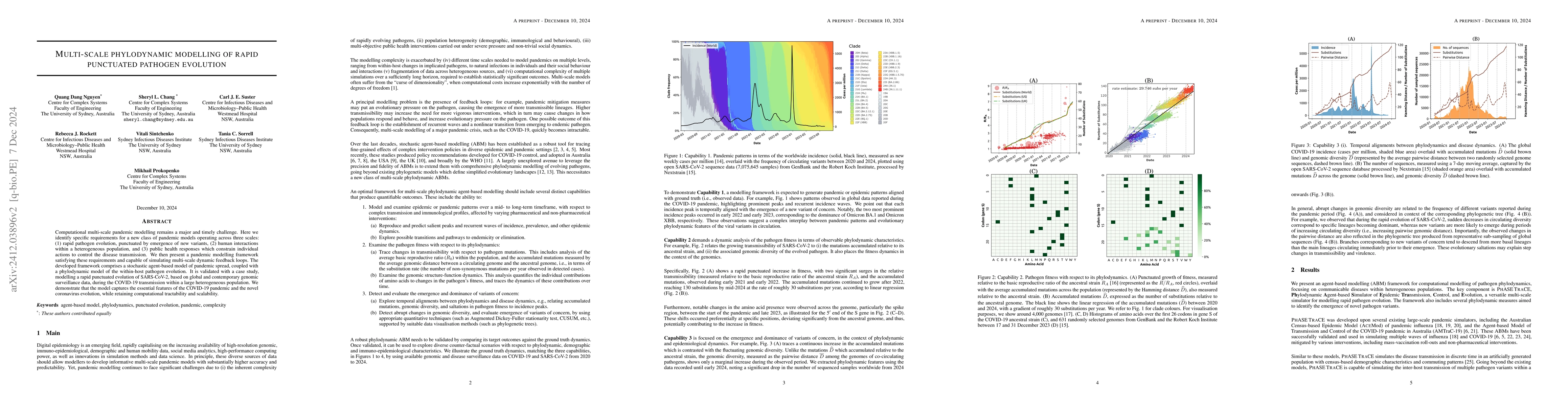 Thumbnail for Multi-scale phylodynamic modelling of rapid punctuated pathogen
  evolution