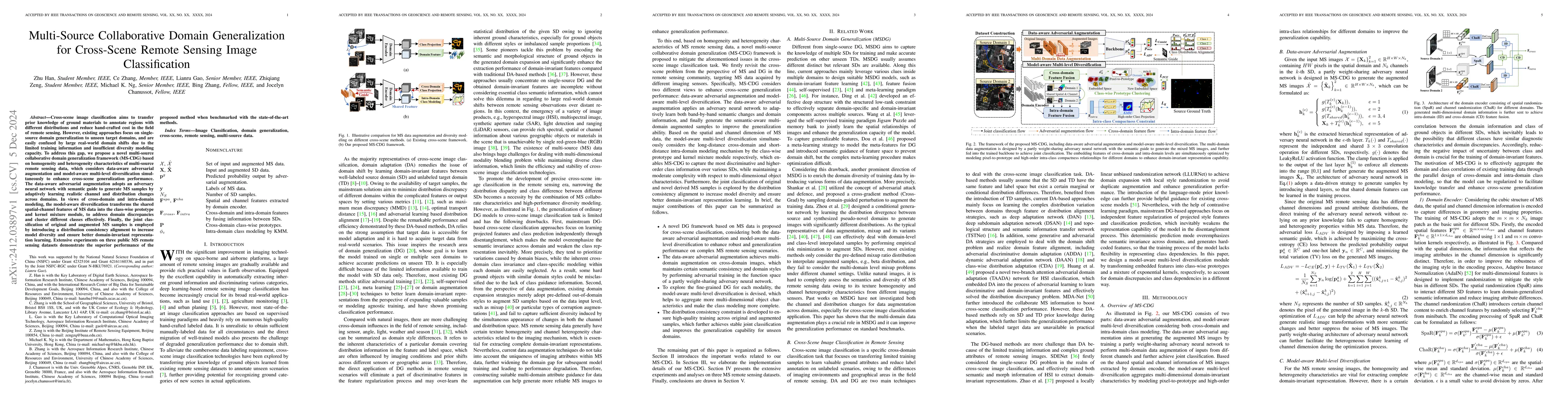 Thumbnail for Multisource Collaborative Domain Generalization for Cross-Scene Remote
  Sensing Image Classification