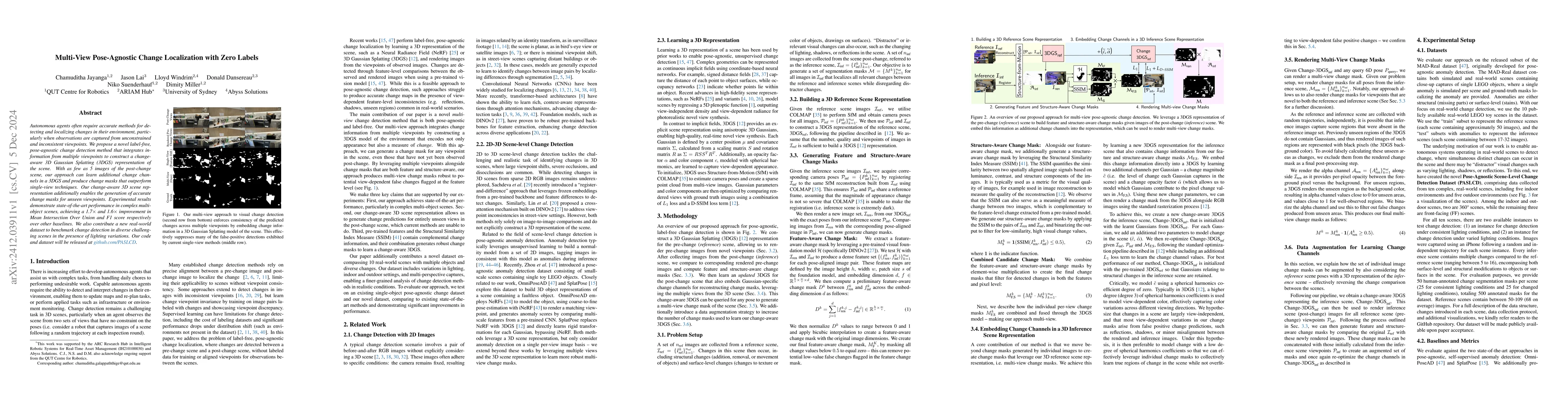 Thumbnail for Multi-View Pose-Agnostic Change Localization with Zero Labels
