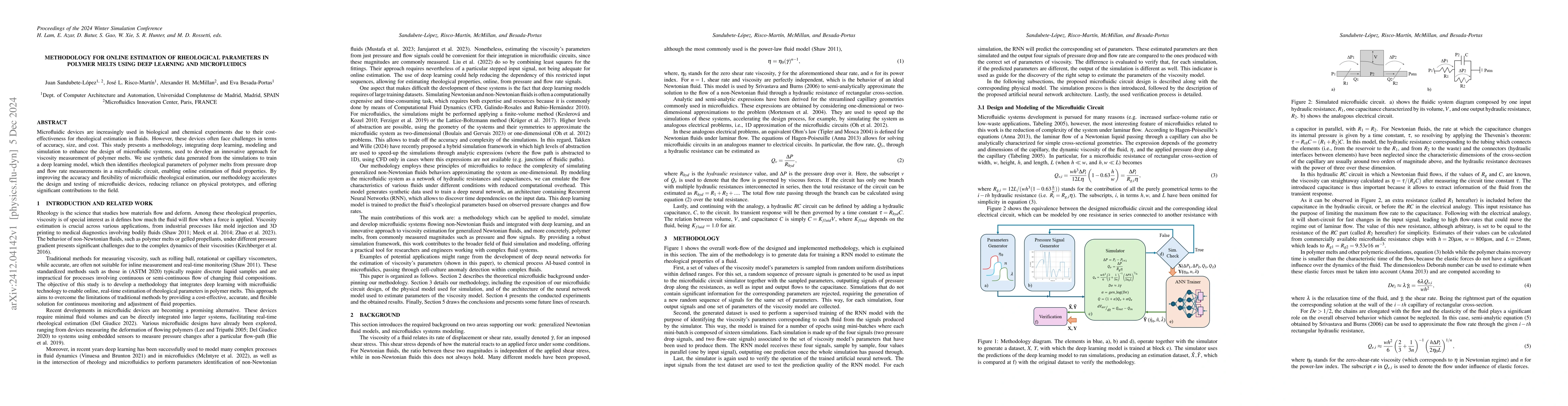 Thumbnail for Methodology for Online Estimation of Rheological Parameters in Polymer
  Melts Using Deep Learning and Microfluidics
