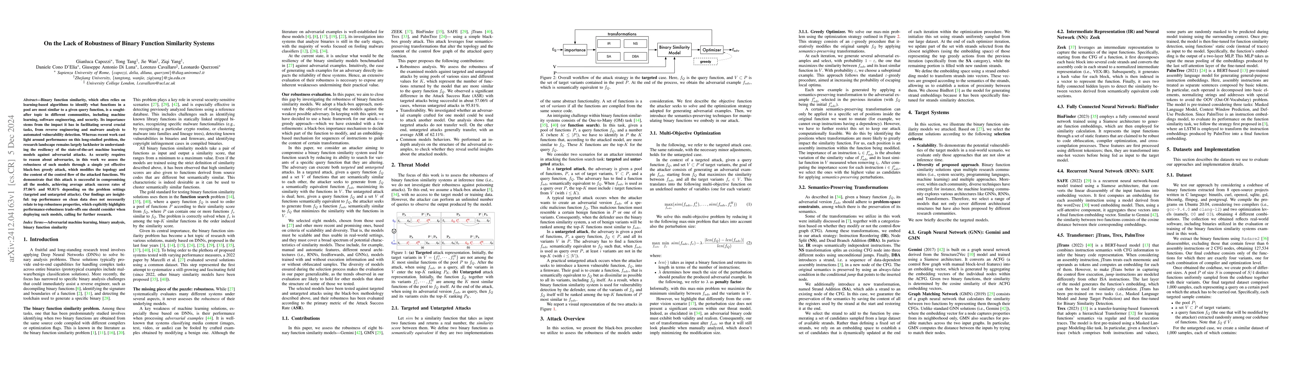 Thumbnail for On the Lack of Robustness of Binary Function Similarity Systems