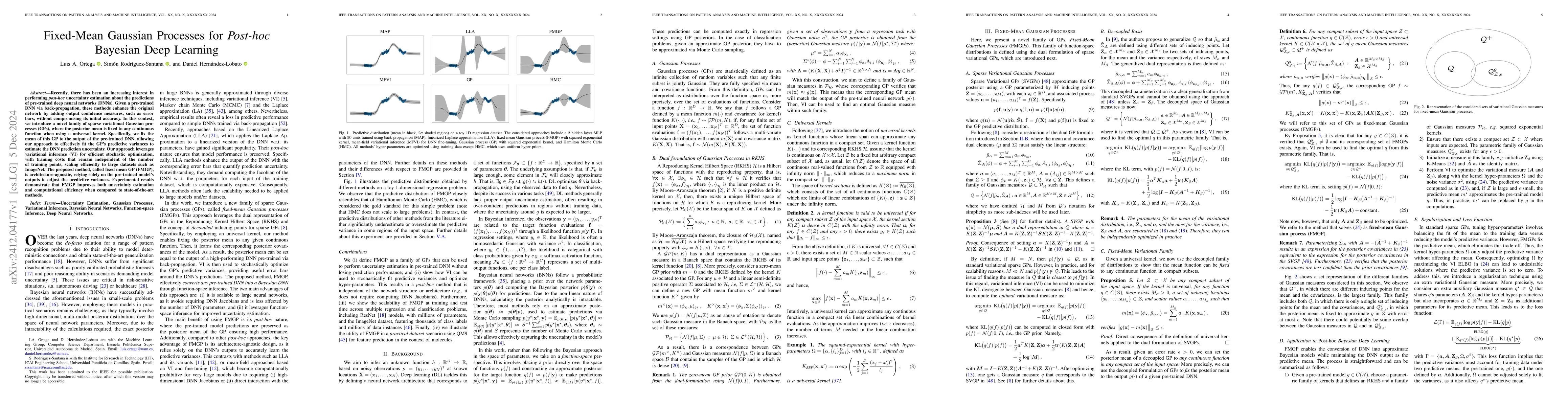 Thumbnail for Fixed-Mean Gaussian Processes for Post-hoc Bayesian Deep Learning