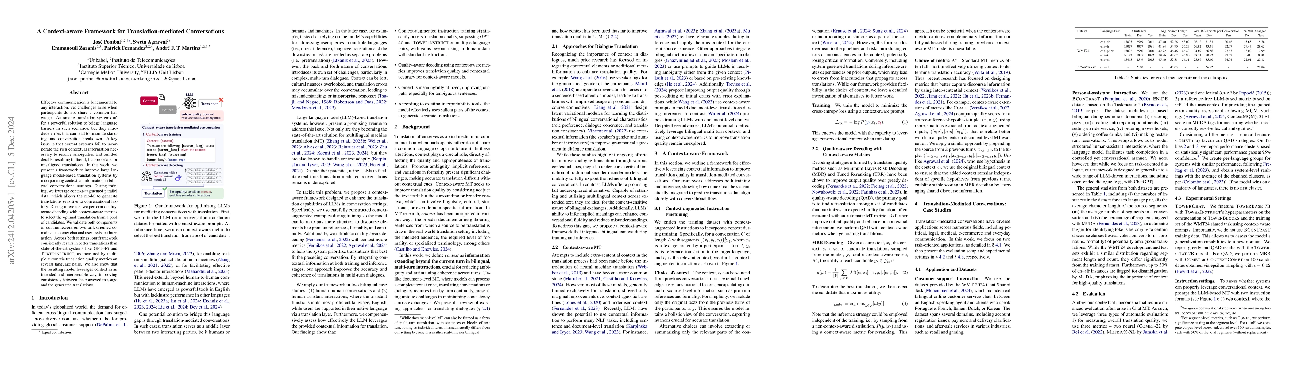 Thumbnail for A Context-aware Framework for Translation-mediated Conversations