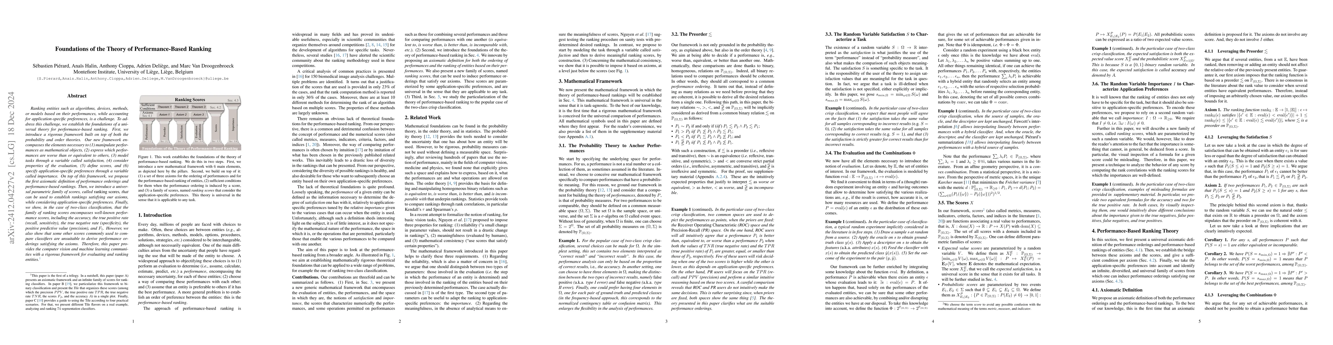 Thumbnail for Foundations of the Theory of Performance-Based Ranking