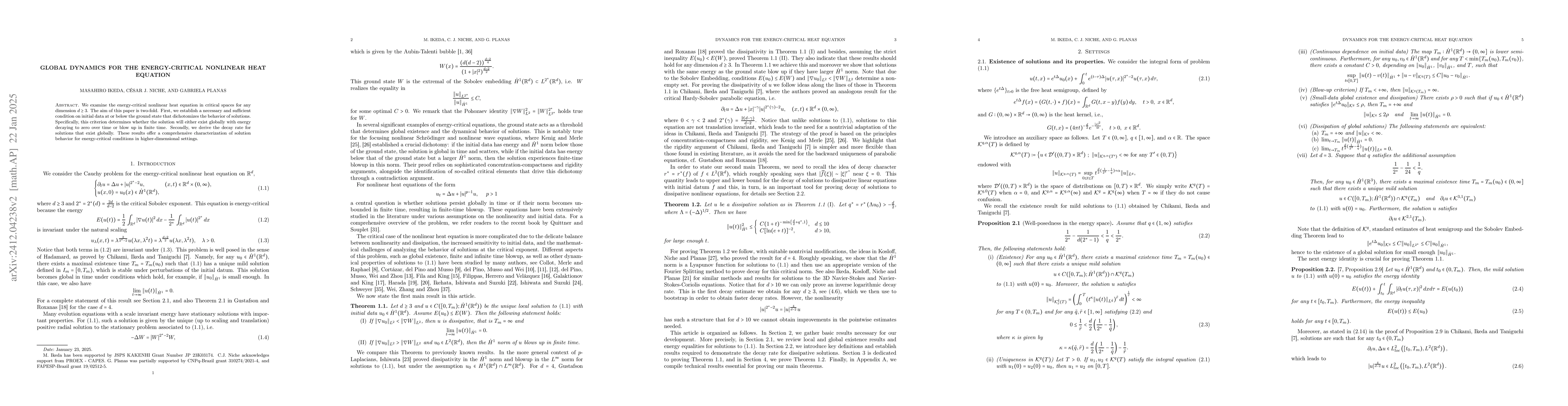 Thumbnail for Global dynamics for the energy-critical nonlinear heat equation