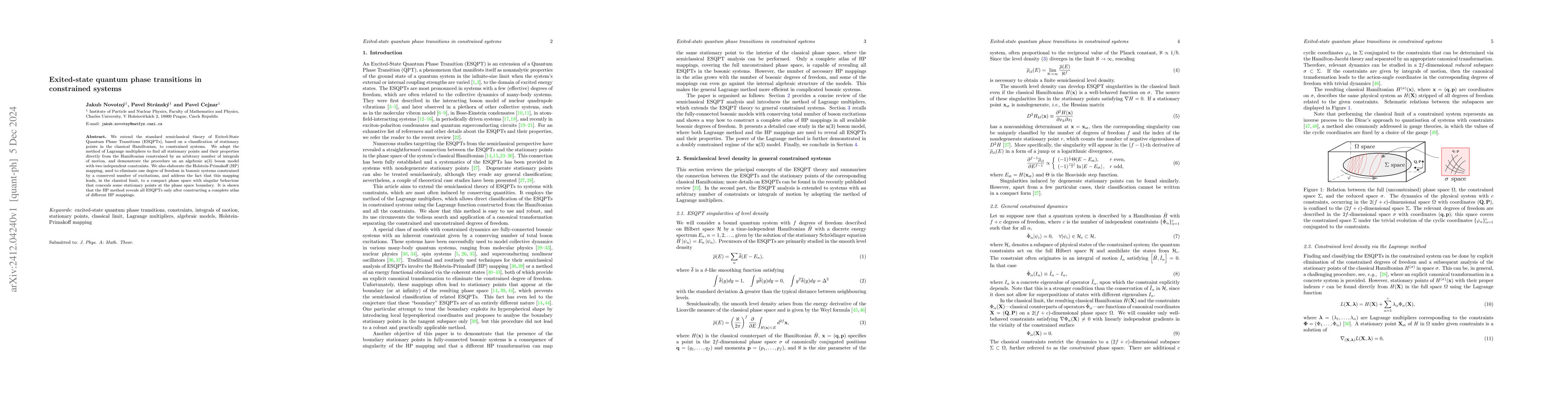 Thumbnail for Exited-state quantum phase transitions in constrained systems