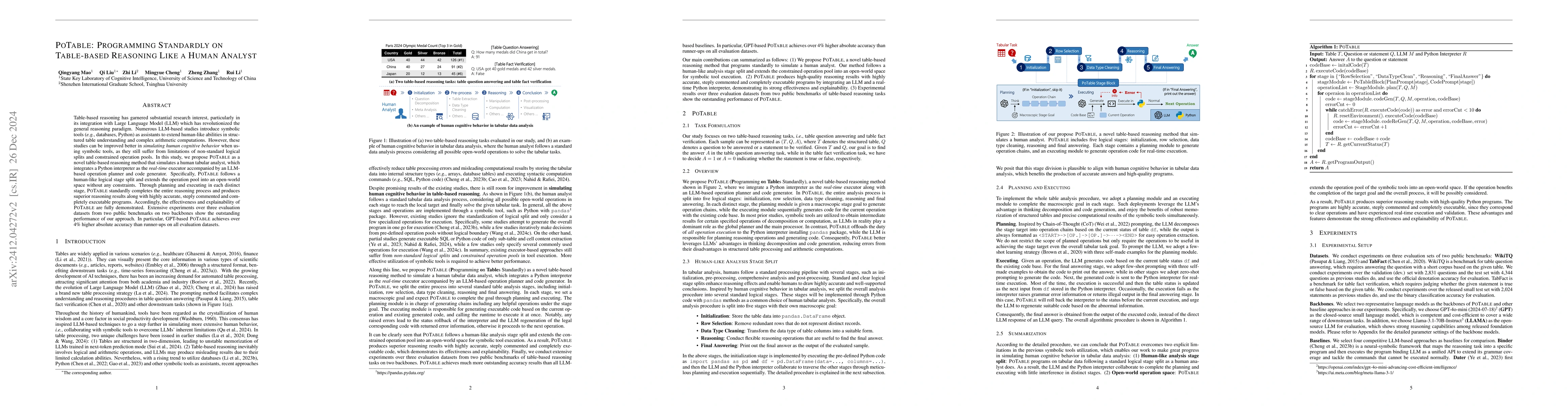 Thumbnail for PoTable: Programming Standardly on Table-based Reasoning Like a Human
  Analyst