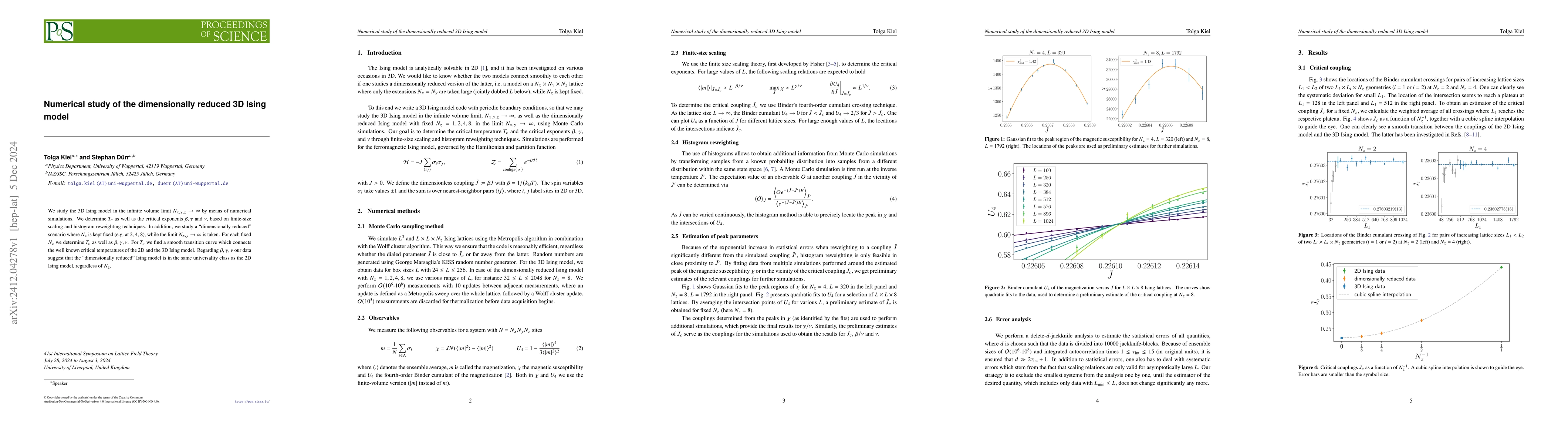 Thumbnail for Numerical study of the dimensionally reduced 3D Ising model
