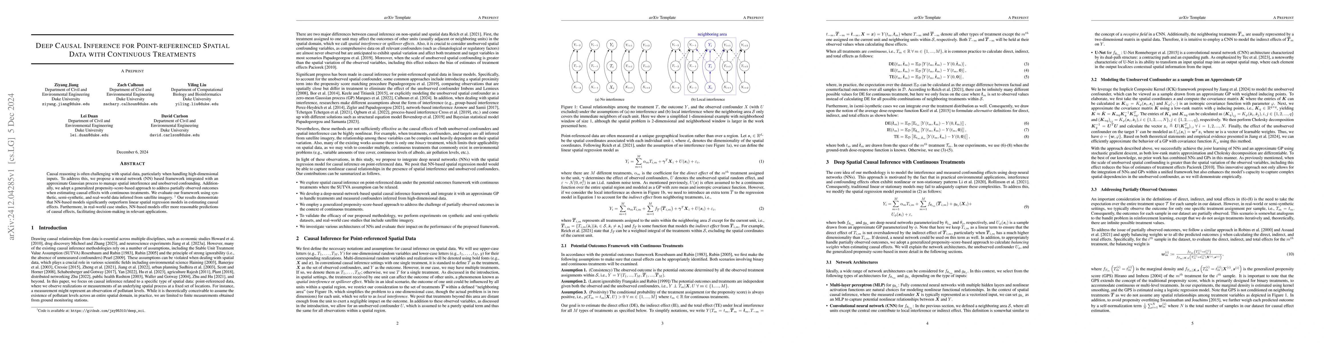 Thumbnail for Deep Causal Inference for Point-referenced Spatial Data with Continuous
  Treatments